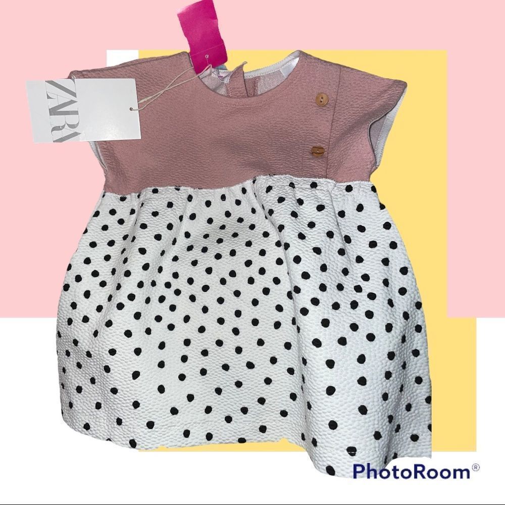 Zara Baby Polka Dot Dress 6-9M